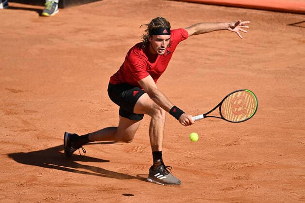 Photo Fabrizio Corradetti - LaPresse 11 05 2021 Roma (Italy) Tennis 2nd round Marin CILIC (CRO) vs Stefanos TSITSIPAS (GRE) Internazionali BNL d Italia 2021 In the pic: Stefanos Tsitsipas  Copyright: xFabrizioxCorradetti LaPressex