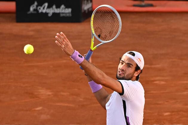 Photo Fabrizio Corradetti - LaPresse 11 05 2021 Roma (Italy) Tennis 2nd round Matteo Berrettini (ITA) vs John Millman (AUS) Internazionali BNL d Italia 2021 In the pic: Matteo Berrettini  Copyright: xFabrizioxCorradetti LaPressex