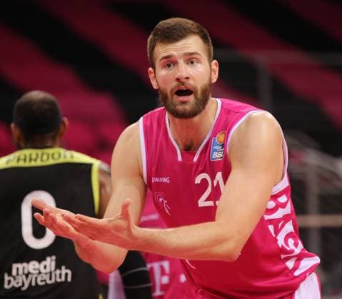 Bonn, Germany, 02 03 2021, Matchday 20, Telekom Dome, Basketball Bundesliga, Telekom Baskets Bonn vs Medi Bayreuth, Leon Kratzer Bonn