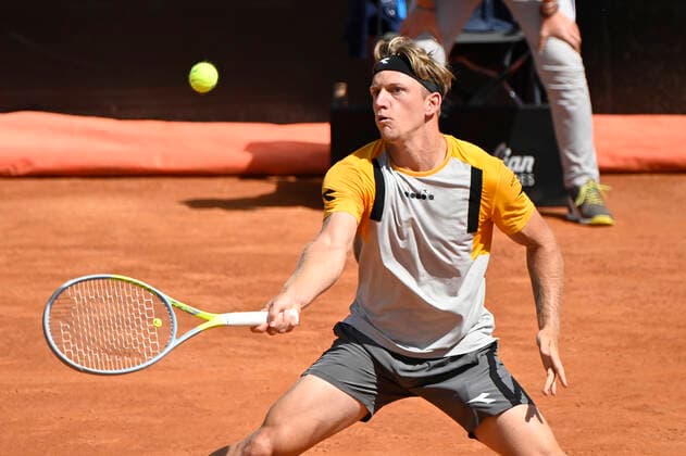 Photo Fabrizio Corradetti - LaPresse 13 05 2021 Roma (Italy) Tennis 3nd round Novak Djokovic (SRB) vs Alejandro Davidovich Fokina (ESP) Internazionali BNL d Italia 2021 In the pic: Alejandro Davidovich Fokina  Copyright: xFabrizioxCorradetti LaPressex