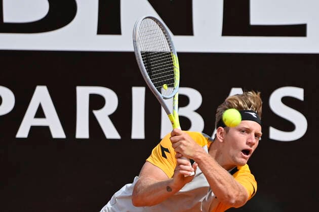 Photo Fabrizio Corradetti - LaPresse 13 05 2021 Roma (Italy) Tennis 3nd round Novak Djokovic (SRB) vs Alejandro Davidovich Fokina (ESP) Internazionali BNL d Italia 2021 In the pic: Alejandro Davidovich Fokina  Copyright: xFabrizioxCorradetti LaPressex
