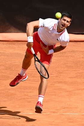 Photo Fabrizio Corradetti - LaPresse 13 05 2021 Roma (Italy) Tennis 3nd round Novak Djokovic (SRB) vs Alejandro Davidovich Fokina (ESP) Internazionali BNL d Italia 2021 In the pic: Novak Djokovic  Copyright: xFabrizioxCorradetti LaPressex