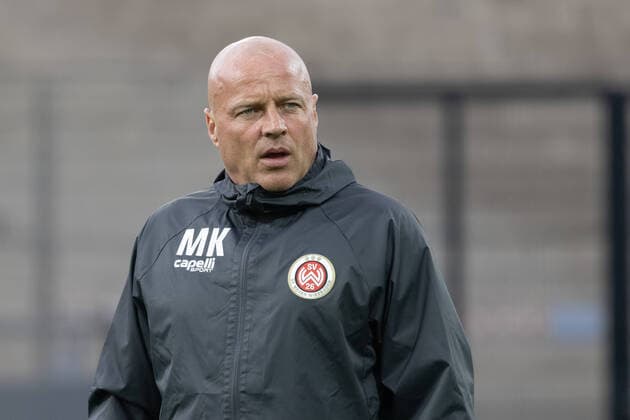 FSV Frankfurt SV Wehen Wiesbaden, Hessenpokal Co coach Mike Krannich SV Wehen Wiesbaden Hessenpokal semi-final between FSV Frankfurt and SV Wehen Wiesbaden on 12 May 2021 at PSD Bank Arena in Frankfurt am Main , Frankfurt am Main Hesse Germany PSD Bank Arena