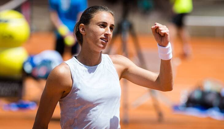 Mandatory Credit: Photo by Rob Prange Shutterstock (11896921aq) Petra Martic of Croatia in action during her third-round match at the 2021 Internazionali BNL d Italia WTA, Tennis Damen 1000 tournament Italian Open, Tennis, Foro Italico, Rome, Italy - 13 May 2021 Italian Open, Tennis, Foro Italico, Rome, Italy - 13 May 2021  Copyright: xRobxPrange Shutterstockx 11896921aq