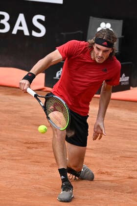 Photo Fabrizio Corradetti - LaPresse 13 05 2021 Roma (Italy) Tennis 3nd round Matteo Berrettini (ITA) vs Stefanos Tsitsipas (GRE) Internazionali BNL d Italia 2021 In the pic: Stefanos Tsitsipas  Copyright: xFabrizioxCorradetti LaPressex
