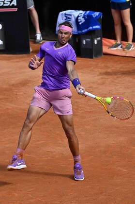 Photo Fabrizio Corradetti - LaPresse 13 05 2021 Roma (Italy) Tennis 3nd round Denis Shapovalov (CAN) vs Rafa Nadal (ESP) Internazionali BNL d Italia 2021 In the pic: Rafael Nadal  Copyright: xFabrizioxCorradetti LaPressex