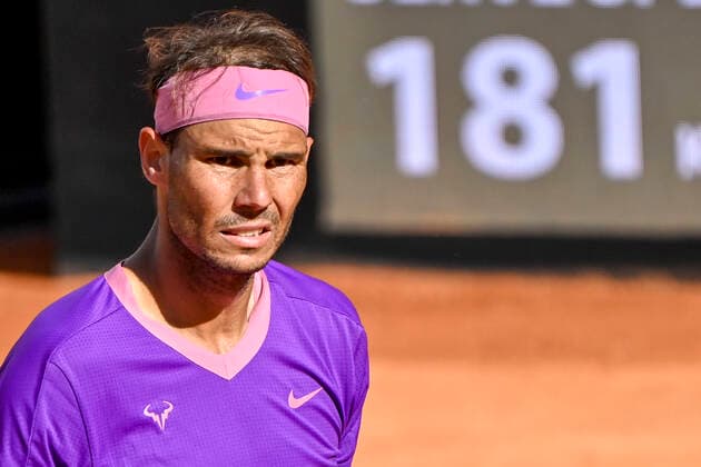 Photo Fabrizio Corradetti - LaPresse 13 05 2021 Roma (Italy) Tennis 3nd round Denis Shapovalov (CAN) vs Rafa Nadal (ESP) Internazionali BNL d Italia 2021 In the pic: Rafael Nadal  Copyright: xFabrizioxCorradetti LaPressex
