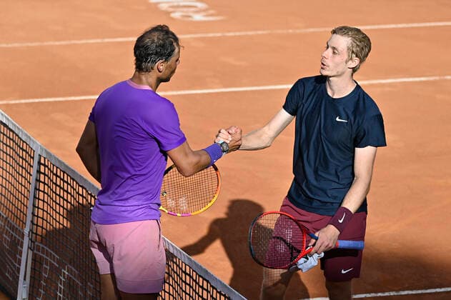 Photo Fabrizio Corradetti - LaPresse 13 05 2021 Roma (Italy) Tennis 3nd round Denis Shapovalov (CAN) vs Rafa Nadal (ESP) Internazionali BNL d Italia 2021 In the pic: Rafael Nadal  Copyright: xFabrizioxCorradetti LaPressex