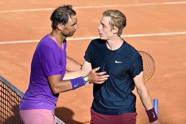 Photo Fabrizio Corradetti - LaPresse 13 05 2021 Roma (Italy) Tennis 3nd round Denis Shapovalov (CAN) vs Rafa Nadal (ESP) Internazionali BNL d Italia 2021 In the pic: Rafael Nadal  Copyright: xFabrizioxCorradetti LaPressex