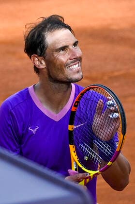 Photo Fabrizio Corradetti - LaPresse 13 05 2021 Roma (Italy) Tennis 3nd round Denis Shapovalov (CAN) vs Rafa Nadal (ESP) Internazionali BNL d Italia 2021 In the pic: Rafael Nadal  Copyright: xFabrizioxCorradetti LaPressex