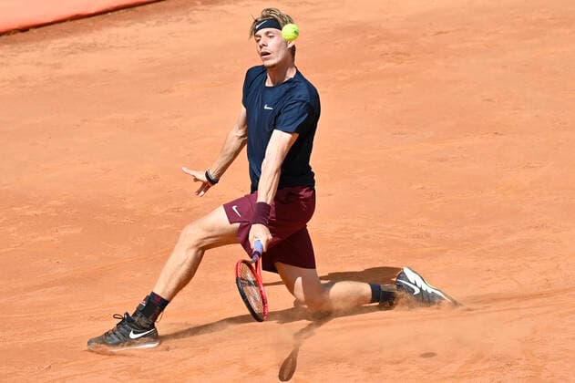Photo Fabrizio Corradetti - LaPresse 13 05 2021 Roma (Italy) Tennis 3nd round Denis Shapovalov (CAN) vs Rafa Nadal (ESP) Internazionali BNL d Italia 2021 In the pic: Denis Shapovalov  Copyright: xFabrizioxCorradetti LaPressex