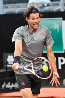 Photo Fabrizio Corradetti - LaPresse 13 05 2021 Roma (Italy) Tennis 3nd round Dominic Thiem (AUT) vs Lorenzo Sonego (ITA) Internazionali BNL d Italia 2021 In the pic: Dominic Thiem  Copyright: xFabrizioxCorradetti LaPressex