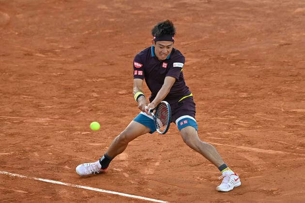 Photo Fabrizio Corradetti - LaPresse 13 05 2021 Roma (Italy) Tennis 3nd round Alexander Zverev (GER) vs Kei Nishikori (JPN) Internazionali BNL d Italia 2021 In the pic: Kei Nishikori  Copyright: xFabrizioxCorradetti LaPressex