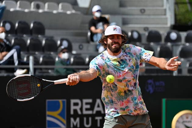 Photo Fabrizio Corradetti - LaPresse 14 05 2021 Roma (Italy) Tennis Quarter final Federico Delbonis (ARG) vs Reilly Opelka (USA) Internazionali BNL d Italia 2021 In the pic: Reilly Opelka  Copyright: xFabrizioxCorradetti LaPressex