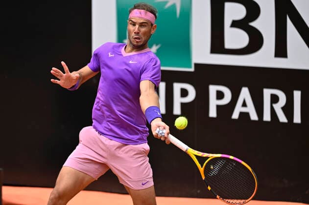 Photo Fabrizio Corradetti - LaPresse 14 05 2021 Roma (Italy) Tennis Quarter final Alexander Zverev (GER) vs Rafael Nadal (ESP) Internazionali BNL d Italia 2021 In the pic: Rafael Nadal  Copyright: xFabrizioxCorradetti LaPressex