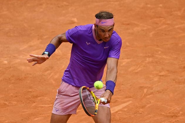 Photo Fabrizio Corradetti - LaPresse 14 05 2021 Roma (Italy) Tennis Quarter final Alexander Zverev (GER) vs Rafael Nadal (ESP) Internazionali BNL d Italia 2021 In the pic: Rafael Nadal  Copyright: xFabrizioxCorradetti LaPressex