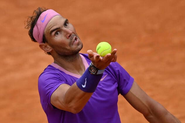 Photo Fabrizio Corradetti - LaPresse 14 05 2021 Roma (Italy) Tennis Quarter final Alexander Zverev (GER) vs Rafael Nadal (ESP) Internazionali BNL d Italia 2021 In the pic: Rafael Nadal  Copyright: xFabrizioxCorradetti LaPressex