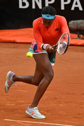 Photo Fabrizio Corradetti - LaPresse 14 05 2021 Roma (Italy) Tennis Quarte final Ashleigh Barty (AUS) vs Cori Gauff (USA) Internazionali BNL d Italia 2021 In the pic: Cori Gauff  Copyright: xFabrizioxCorradetti LaPressex