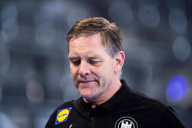 02 05 2021 Handball, men, international match, European Championship qualification, 2020 2021, Germany Estonia Alfred Gislason coach Germany Stuttgart Baden Württemberg Germany Porsche Arena