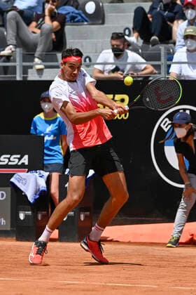 Photo Fabrizio Corradetti - LaPresse 15 05 2021 Roma (Italy) Tennis Quarter final Lorenzo Sonego (ITA) vs Andrey Rublev (RUS) Internazionali BNL d Italia 2021 In the pic: Lorenzo Sonego  Copyright: xFabrizioxCorradetti LaPressex