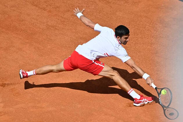 Photo Fabrizio Corradetti - LaPresse 15 05 2021 Roma (Italy) Tennis Quarter final Novak Djokovic (SRB) vs Stefanos Tsitsipas (GRE) Internazionali BNL d Italia 2021 In the pic: Novak Djokovic  Copyright: xFabrizioxCorradetti LaPressex