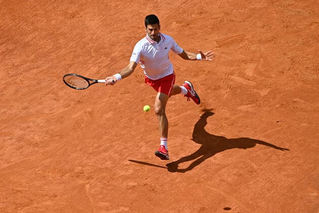Photo Fabrizio Corradetti - LaPresse 15 05 2021 Roma (Italy) Tennis Quarter final Novak Djokovic (SRB) vs Stefanos Tsitsipas (GRE) Internazionali BNL d Italia 2021 In the pic: Novak Djokovic  Copyright: xFabrizioxCorradetti LaPressex