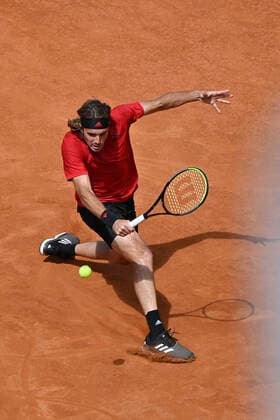 Photo Fabrizio Corradetti - LaPresse 15 05 2021 Roma (Italy) Tennis Quarter final Novak Djokovic (SRB) vs Stefanos Tsitsipas (GRE) Internazionali BNL d Italia 2021 In the pic: Stefanos Tsitsipas  Copyright: xFabrizioxCorradetti LaPressex