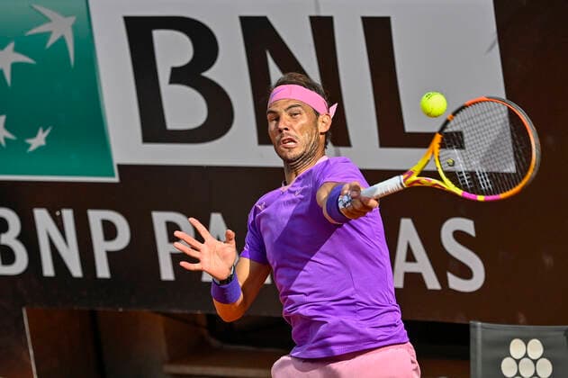 Photo Fabrizio Corradetti - LaPresse 15 05 2021 Roma (Italy) Tennis Semifinal Reilly Opelka (USA) vs Rafael Nadal (ESP) Internazionali BNL d Italia 2021 In the pic: Rafael Nadal  Copyright: xFabrizioxCorradetti LaPressex