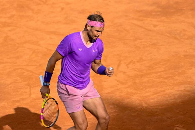 Photo Fabrizio Corradetti - LaPresse 15 05 2021 Roma (Italy) Tennis Semifinal Reilly Opelka (USA) vs Rafael Nadal (ESP) Internazionali BNL d Italia 2021 In the pic: Rafael Nadal  Copyright: xFabrizioxCorradetti LaPressex
