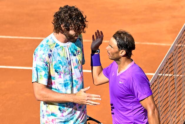 Photo Fabrizio Corradetti - LaPresse 15 05 2021 Roma (Italy) Tennis Semifinal Reilly Opelka (USA) vs Rafael Nadal (ESP) Internazionali BNL d Italia 2021 In the pic: Rafael Nadal  Copyright: xFabrizioxCorradetti LaPressex
