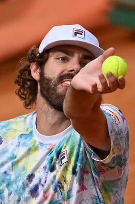 Photo Fabrizio Corradetti - LaPresse 15 05 2021 Roma (Italy) Tennis Semifinal Reilly Opelka (USA) vs Rafael Nadal (ESP) Internazionali BNL d Italia 2021 In the pic: Reilly Opelka  Copyright: xFabrizioxCorradetti LaPressex