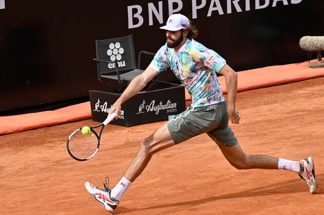 Photo Fabrizio Corradetti - LaPresse 15 05 2021 Roma (Italy) Tennis Semifinal Reilly Opelka (USA) vs Rafael Nadal (ESP) Internazionali BNL d Italia 2021 In the pic: Reilly Opelka  Copyright: xFabrizioxCorradetti LaPressex