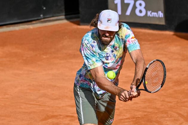Photo Fabrizio Corradetti - LaPresse 15 05 2021 Roma (Italy) Tennis Semifinal Reilly Opelka (USA) vs Rafael Nadal (ESP) Internazionali BNL d Italia 2021 In the pic: Reilly Opelka  Copyright: xFabrizioxCorradetti LaPressex