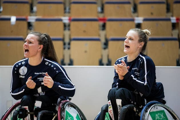 RBBL1 Playoffs 2021 Game 2 RSV Lahn Dill RSB Thuringia Bulls 15 05 2021 Annabel Breuer RSV Lahn Dill, 12 , Catharina Weiss RSV Lahn Dill, 10 RBBL1 Playoffs 2021 Game 2 RSV Lahn Dill RSB Thuringia Bulls 15 05 2021 Rittal Arena, Wetzlar Hesse Copyright: xBEAUTIFULxSPORTS Wunderlx