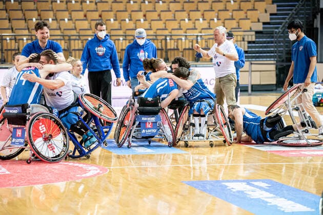 RBBL1 Playoffs 2021 Game 2 RSV Lahn Dill RSB Thuringia Bulls 15 05 2021 Michael Engel Coach RSB Thuriniga Bulls , Lutz Lessmann RSB Thuringia Bulls , Aliaksandr Halouski RSB Thuringia Bulls, 14 , Karlis Podnieks RSB Thuringia Bulls, 11 , Jens Albrecht RSB Thuringia Bulls, 12 , Ian Pierson RSB Thuringia Bulls, 23 , Vahid Gholamazad RSB Thuringia Bulls, 7 RBBL1 Playoffs 2021 Game 2 RSV Lahn Dill RSB Thuringia Bulls 15 05 2021 Rittal Arena, Wetzlar Hesse Copyright: xBEAUTIFULxSPORTS Roeczeyx