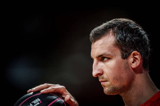 Basketball Munich 16 05 2021 Season 2020 2021 MagentaSport BBL Cup TOP FOUR FINALE FC Bayern Munich ALBA Berlin Basketball Munich 16 05 2021 Season 2020 2021 MagentaSport BBL Cup TOP FOUR FINALE FC Bayern Munich ALBA Berlin Paul Zipser Munich, No 16 editorial use only commercial use only by arrangement with the photographer Munich Germany