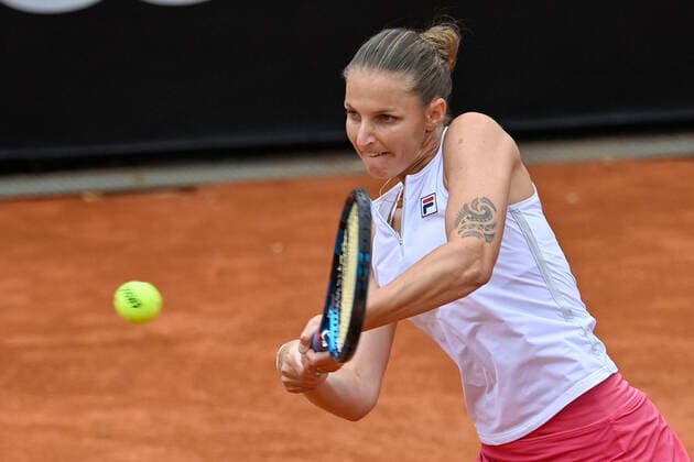 Photo Fabrizio Corradetti - LaPresse 16 05 2021 Roma (Italy) Final Iga Swiatek (POL) vs Karolina Pliskova (CZE) Internazionali BNL d Italia 2021 In the pic: Karolina Pliskova  Copyright: xFabrizioxCorradetti LaPressex