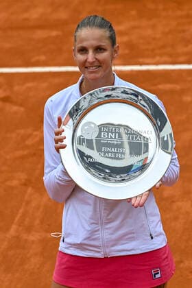 Photo Fabrizio Corradetti - LaPresse 16 05 2021 Roma (Italy) Final Iga Swiatek (POL) vs Karolina Pliskova (CZE) Internazionali BNL d Italia 2021 In the pic: Karolina Pliskova second place  Copyright: xFabrizioxCorradetti LaPressex
