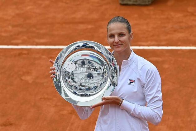 Photo Fabrizio Corradetti - LaPresse 16 05 2021 Roma (Italy) Final Iga Swiatek (POL) vs Karolina Pliskova (CZE) Internazionali BNL d Italia 2021 In the pic: Karolina Pliskova second place  Copyright: xFabrizioxCorradetti LaPressex