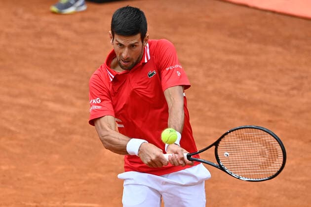 Photo Fabrizio Corradetti - LaPresse 16 05 2021 Roma (Italy) Tennis Final Novak Djokovic (SRB) vs Rafael Nadal (ESP) Internazionali BNL d Italia 2021 In the pic: Novak Djokovic  Copyright: xFabrizioxCorradetti LaPressex