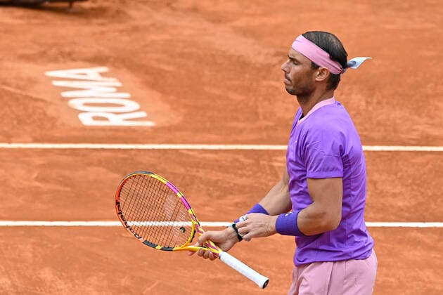 Photo Fabrizio Corradetti - LaPresse 16 05 2021 Roma (Italy) Tennis Final Novak Djokovic (SRB) vs Rafael Nadal (ESP) Internazionali BNL d Italia 2021 In the pic: Rafael Nadal  Copyright: xFabrizioxCorradetti LaPressex