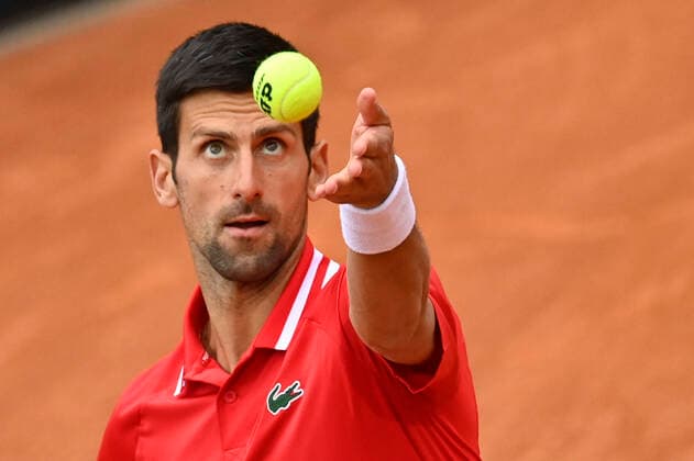 Photo Fabrizio Corradetti - LaPresse 16 05 2021 Roma (Italy) Tennis Final Novak Djokovic (SRB) vs Rafael Nadal (ESP) Internazionali BNL d Italia 2021 In the pic: Novak Djokovic  Copyright: xFabrizioxCorradetti LaPressex
