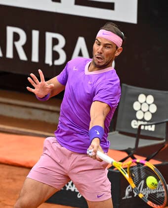 Photo Fabrizio Corradetti - LaPresse 16 05 2021 Roma (Italy) Tennis Final Novak Djokovic (SRB) vs Rafael Nadal (ESP) Internazionali BNL d Italia 2021 In the pic: Rafael Nadal  Copyright: xFabrizioxCorradetti LaPressex