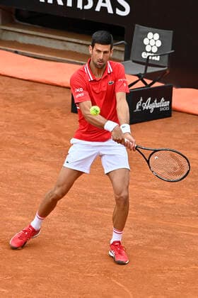 Photo Fabrizio Corradetti - LaPresse 16 05 2021 Roma (Italy) Tennis Final Novak Djokovic (SRB) vs Rafael Nadal (ESP) Internazionali BNL d Italia 2021 In the pic: Novak Djokovic  Copyright: xFabrizioxCorradetti LaPressex