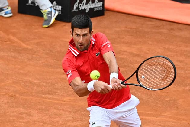 Photo Fabrizio Corradetti - LaPresse 16 05 2021 Roma (Italy) Tennis Final Novak Djokovic (SRB) vs Rafael Nadal (ESP) Internazionali BNL d Italia 2021 In the pic: Novak Djokovic  Copyright: xFabrizioxCorradetti LaPressex