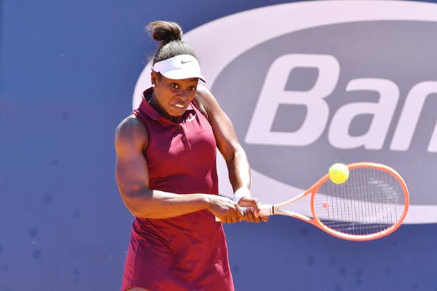 May 17, 2021, Parma, Italy: Parma, Italy, Tennis Club Parma, May 17, 2021, Sloane Stephens of Usa during the match against Caterine McNally during WTA, Tennis Damen 250 Emilia-Romagna Open 2021 - Tennis Internationals Tennis Internationals - WTA 250 Emilia-Romagna Open 2021, parma, Italy - ZUMAl164 20210517_zsa_l164_021 Copyright: xAlessioxTarpinix