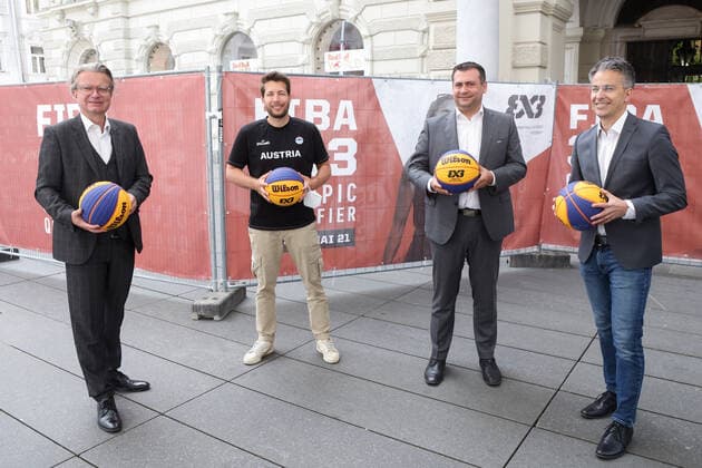 Basketball, Fiba 3x3, press event Olympic Qualifying Tournament in Graz
