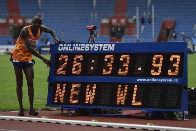 Bilder des Jahres 2021, Sport 05 Mai Sport Themen der Woche KW20 Sport Bilder des Tages Ugandian long-distance runner Jacob Kiplimo won the men s 10 km during the Zlata tretra (Golden Spike) Continental Tour - Gold athletic event in Ostrava, Czech Republic, May 19, 2021. (CTKxPhoto JaroslavxOzana) CTKPhotoP2021051907425 