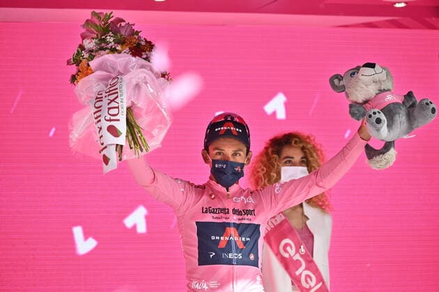 Photo Massimo Paolone LaPresse May 19, 2021 Montalcino, Italy Cycling Giro d Italia 2021 - 104th edition - Stage 11 - from Perugia to Montalcino In the pic: BERNAL GOMEZ Egan Arley (COL) (INEOS GRENADIERS) pink jersey  Copyright: xMassimoxPaolone LaPressex