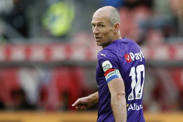 UTRECHT Arjen Robben of FC Groningen during the playoff Conference League match between FC Utrecht and FC Groningen at Stadion Galgenwaard on May 19, 2021 in Utrecht, The Netherlands ANP JEROEN PUTMANS playoff Conference League 2020 2021 xVIxANPxSportx xxANPxIVx 431567747